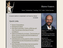 Tablet Screenshot of blainefowers.com